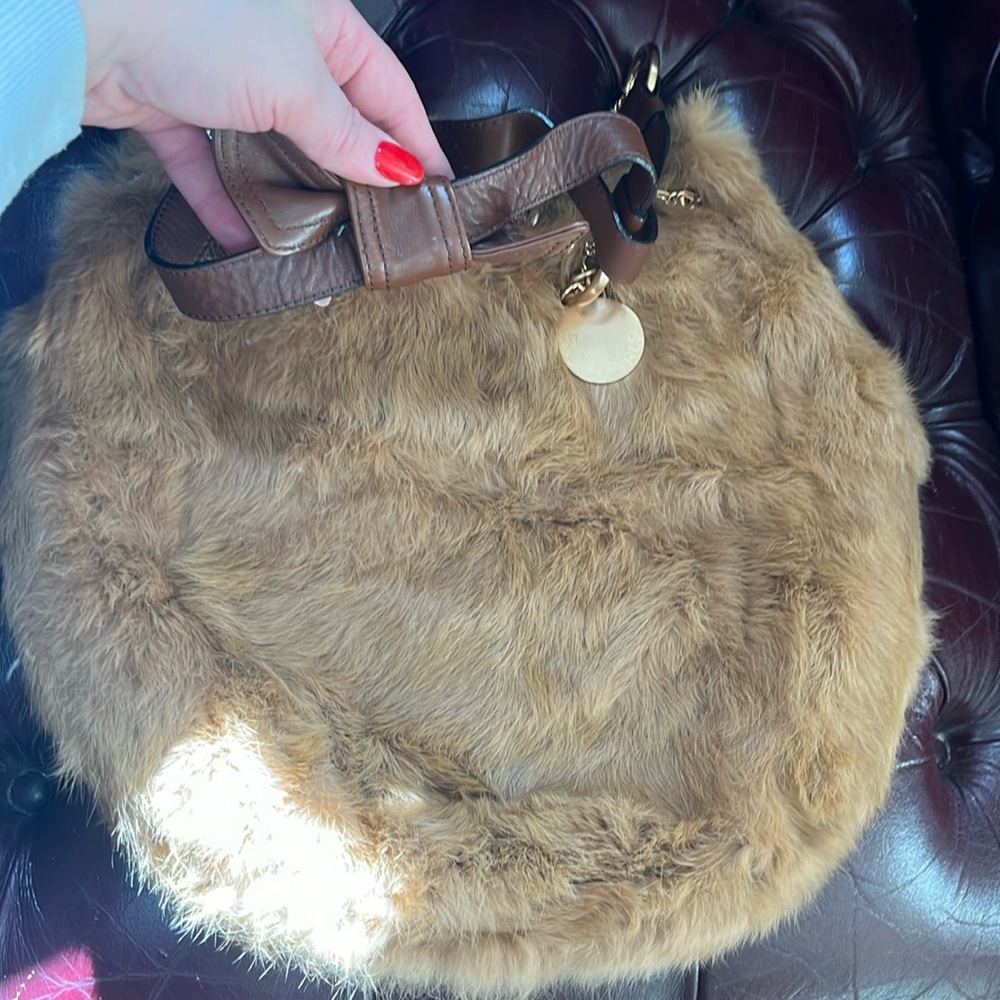 BCBG Girls genuine fur Purse